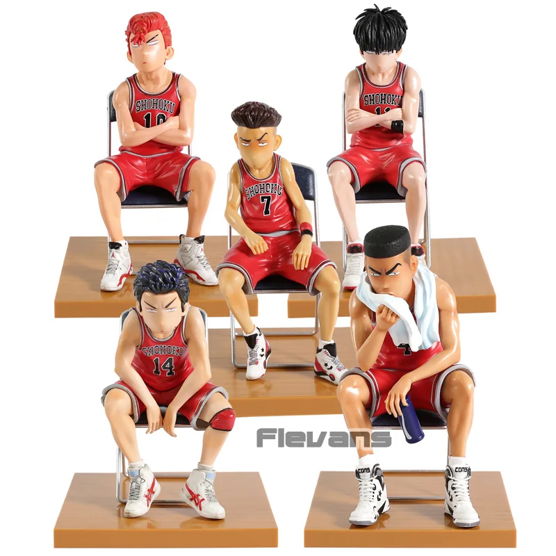 Slam Dunk Hanamichi Sakuragi/Rukawa Kaede/Акаги Такенори/Mitsui Hisashi/Miyagi Ryota ПВХ фигурка модель