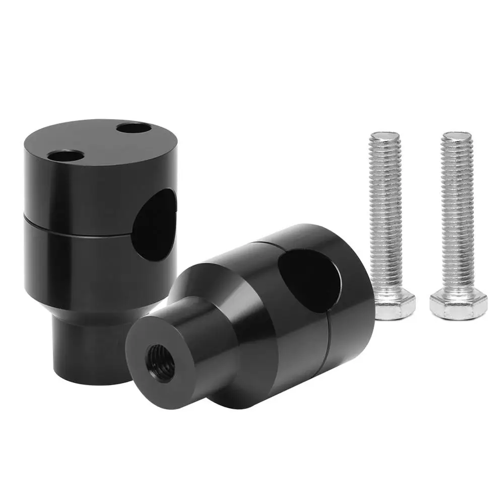 Универсальный зажим для Руля Мотоцикла черный/серебристый алюминиевый Harley Suzuki