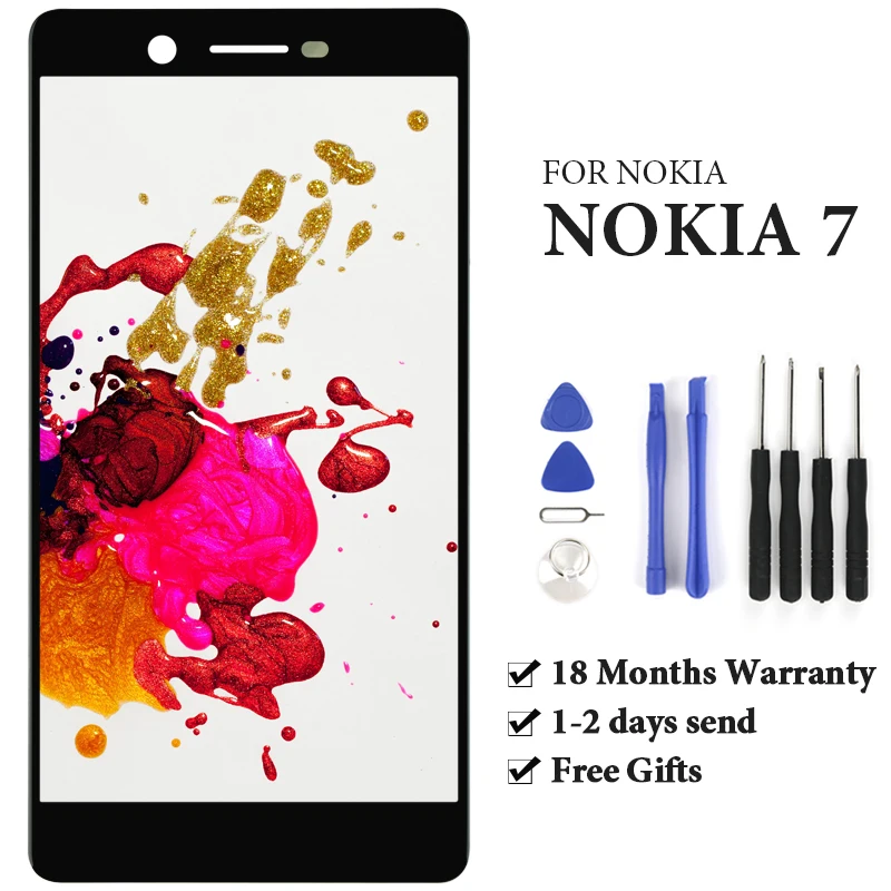 

Grade For Nokia 7 LCD Display With Touch Screen Assembly Replacement No Dead Pixel Mobile Phone LCD For Nokia 7 Screen
