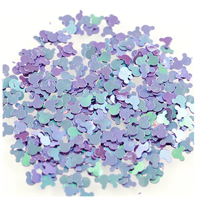 10g Mickey Sequins H 10 г мини-единорог с блестками наполнитель для слизи амулеты игрушки аксессуары Принадлежности Lizun добавки для ломтиков Декор игрушки подарки - Цвет: 10g Mickey Sequins H