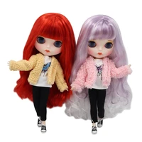 dbs clothes for 16 blyth doll cute jacket with white short sleeved black trousers for girl gift icy bjd toy