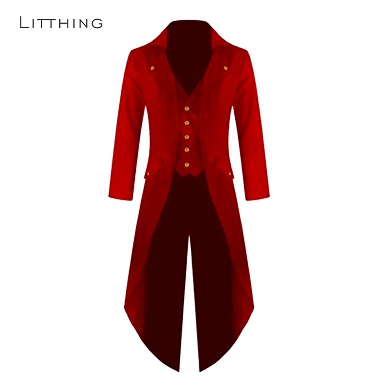 Litthing, Мужской Длинный блейзер, куртки, осенняя мода, однотонная Клубная ветровка, панк, Ретро стиль, смокинг, свадебная куртка, пальто размера плюс, 4XL, 3XL