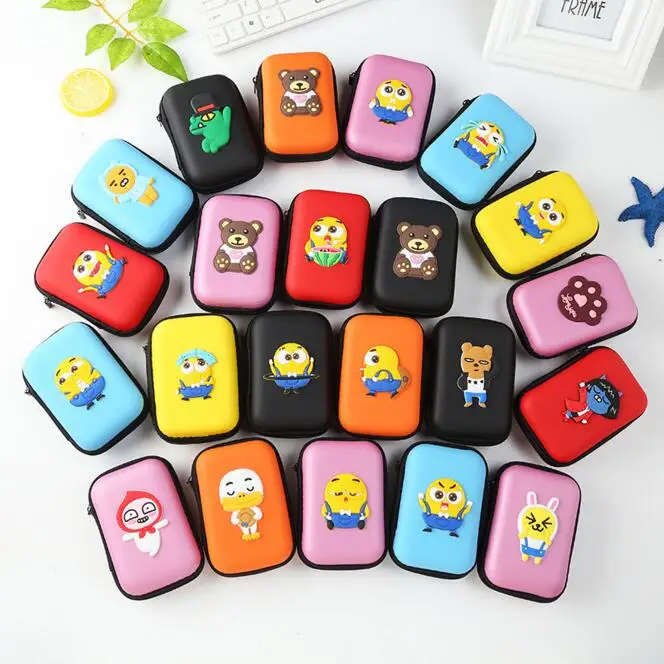 1 шт. Kawaii Cartoon Animal Cards наушники Usb кабельные зажимы держатель для монет мини