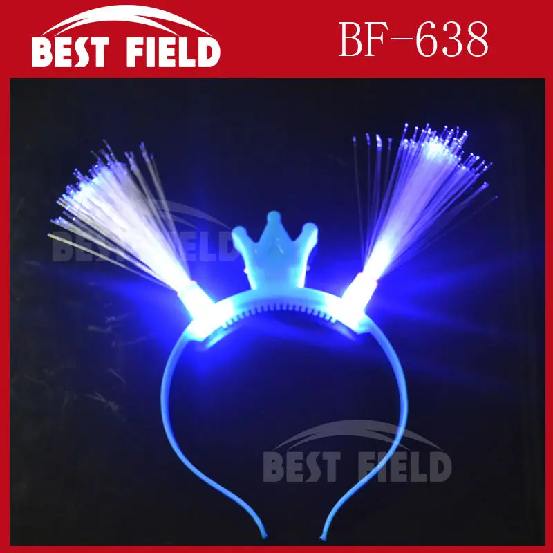 Бесплатная доставка 2 шт./Лот светодиодные головные уборы из оптического волокна