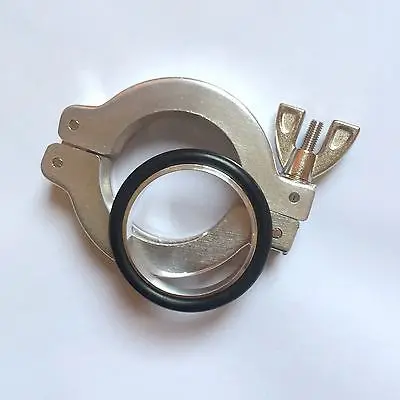 

1PC KF40 Aluminum Vacuum Clamp Pump Flange Fitting Parts With O-ring and Bracket XWJ