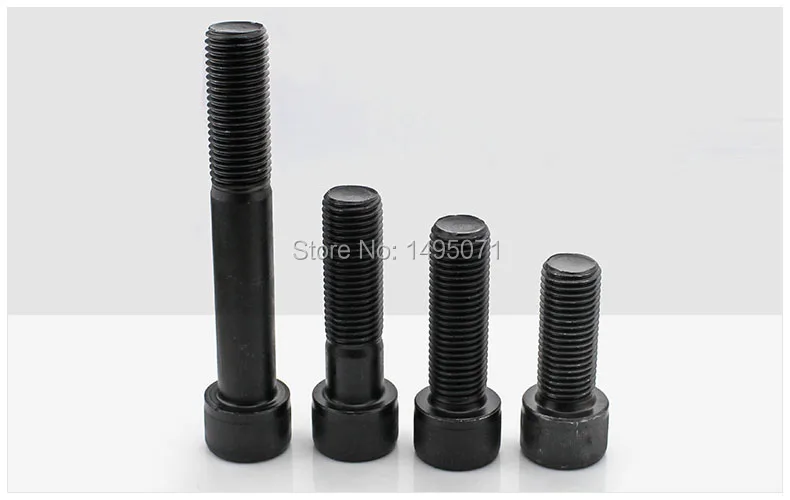

100pcs/Lot DIN912 Metric Thread M4 Black Grade 12.9 Alloy Steel Hex Socket Head Cap Screw Bolts