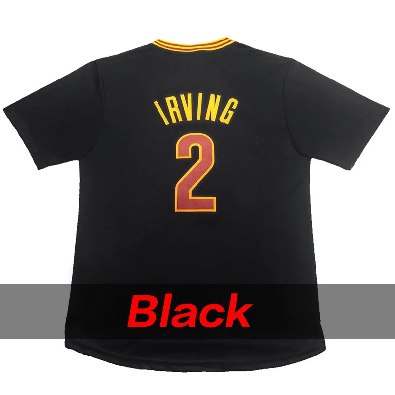 High quality #2 Kyrie Irving Basketball Jersey #23 LeBron James 100% Stitched Embroidery Logos Jerseys Free Shipping | Спорт и