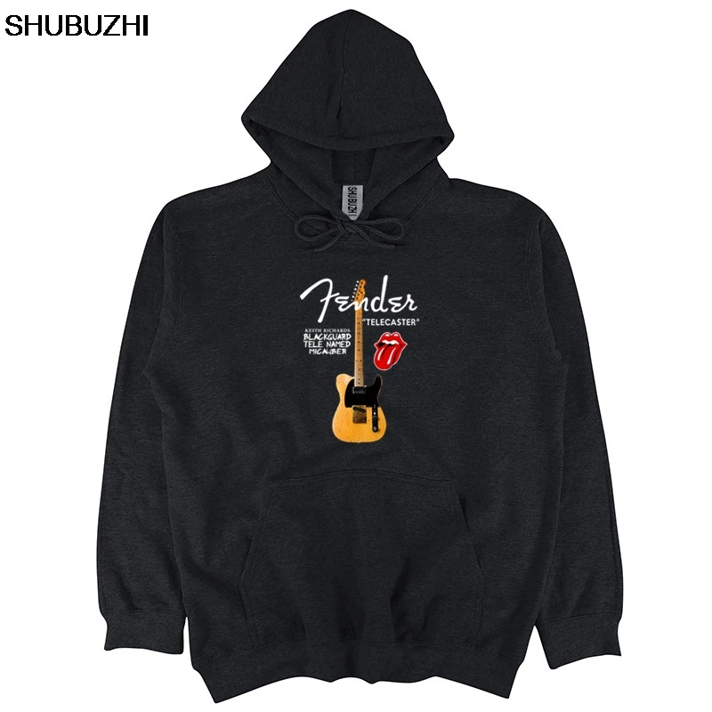 black Кит Richards Guitar Black Guard Tele Micawber толстовки мужские Размер: S-to-XXL sbz1311 - Цвет: black
