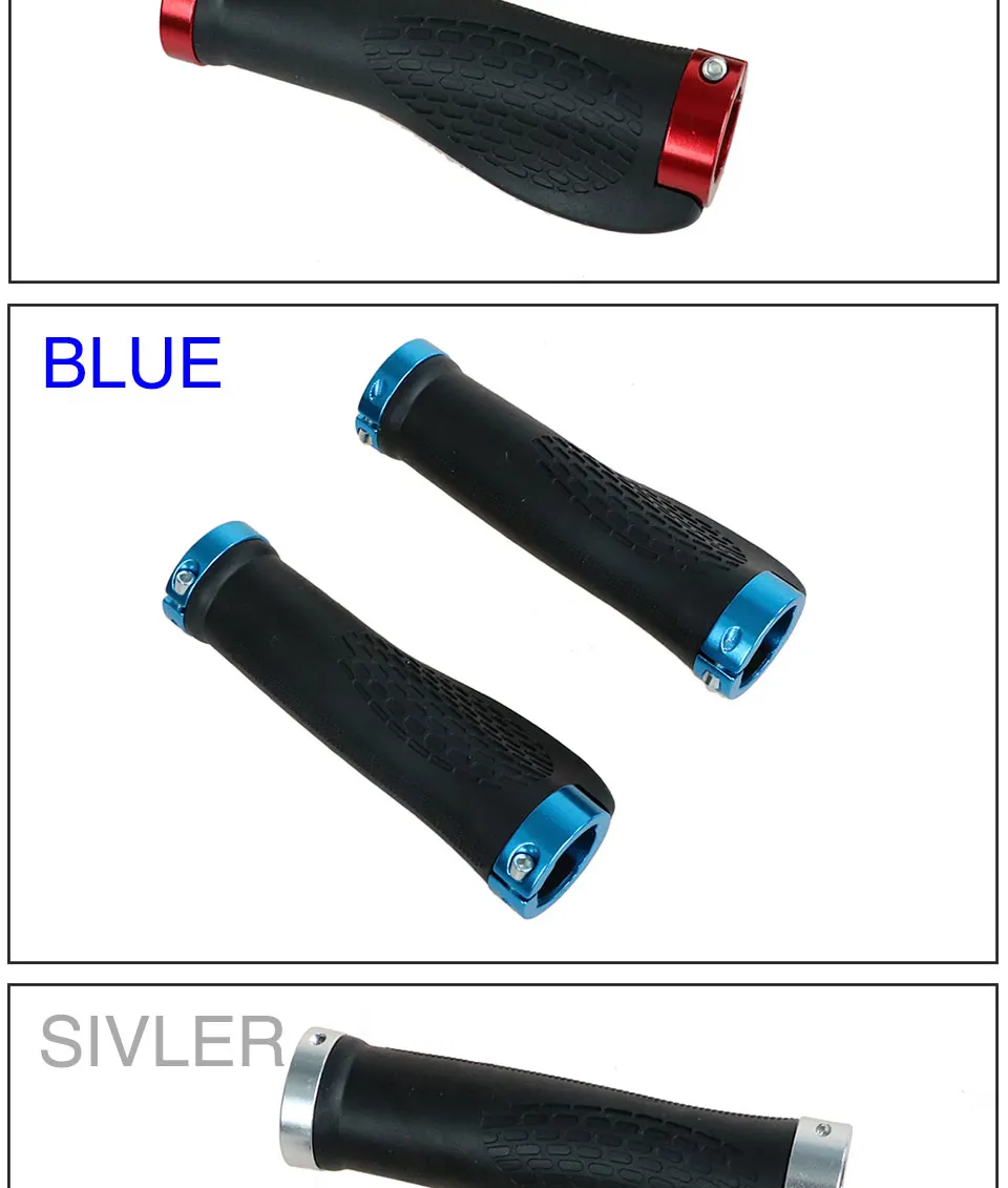 5 Colors Skid Resistance Mountain Road Bicycle Handlebar Grips Ergonomic Rubber Bike Handle Cycling Riding Bicycle Handlebars