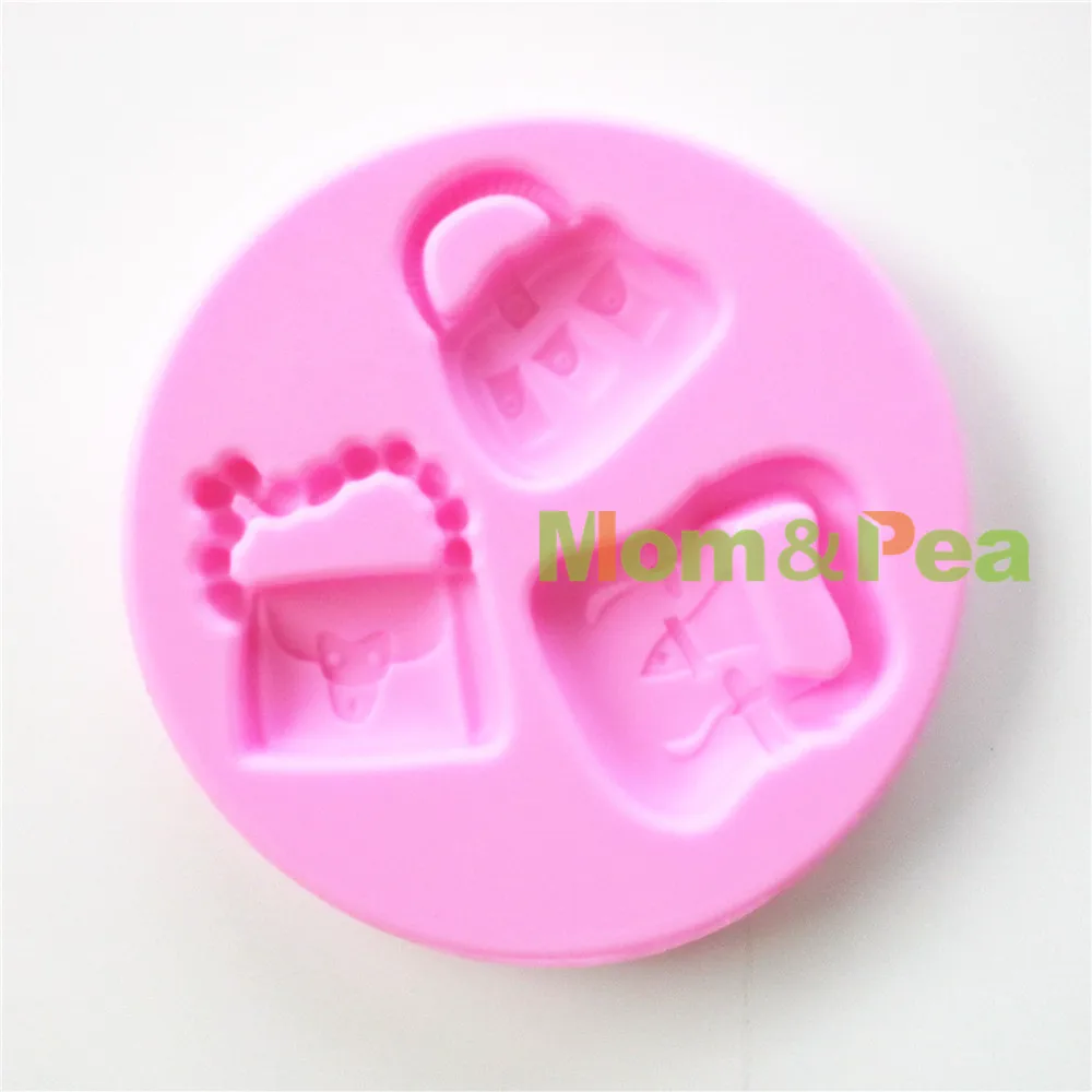 Силиконовая форма Mom &amp Pea в форме сумочки 0746 г. Бесплатная доставка украшение для