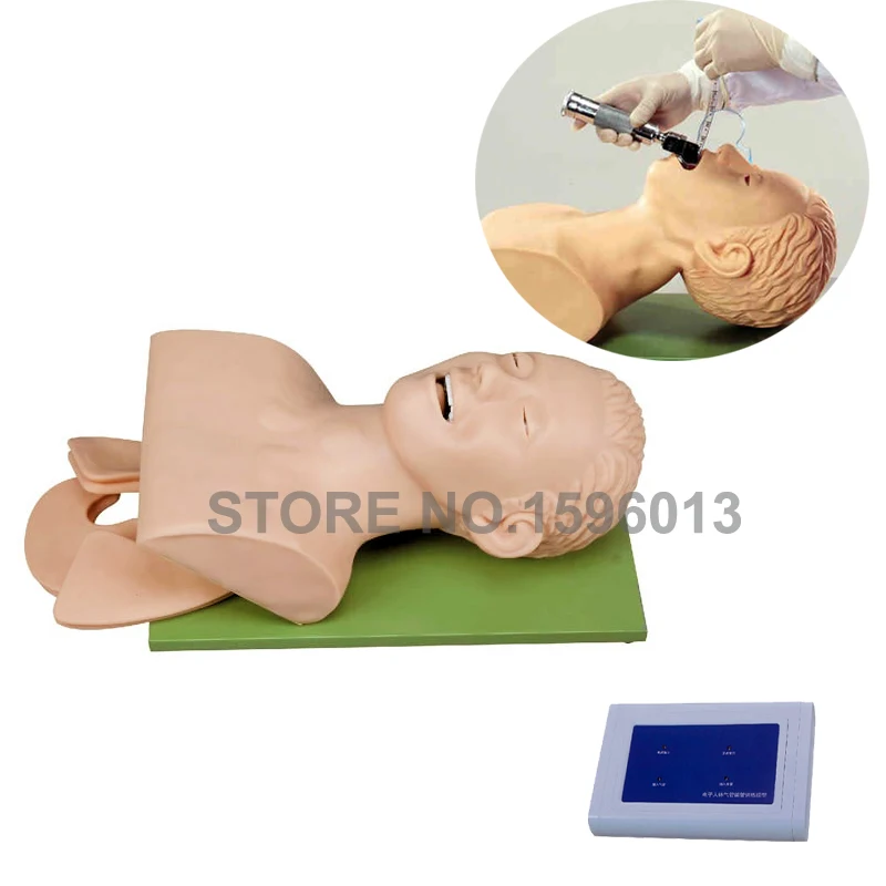 Электронная Учебная модель для взрослых трахеа интубации тренажер с сигнальным