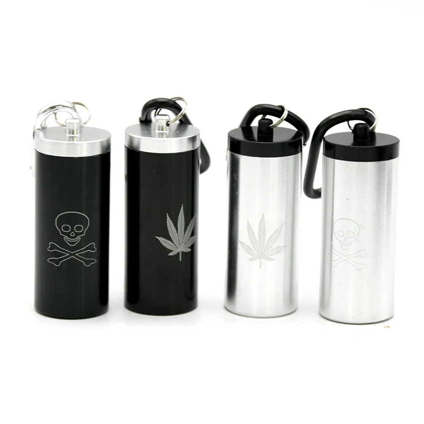 Высококачественный ящик для хранения таблеток с цепочкой ключей серебристая