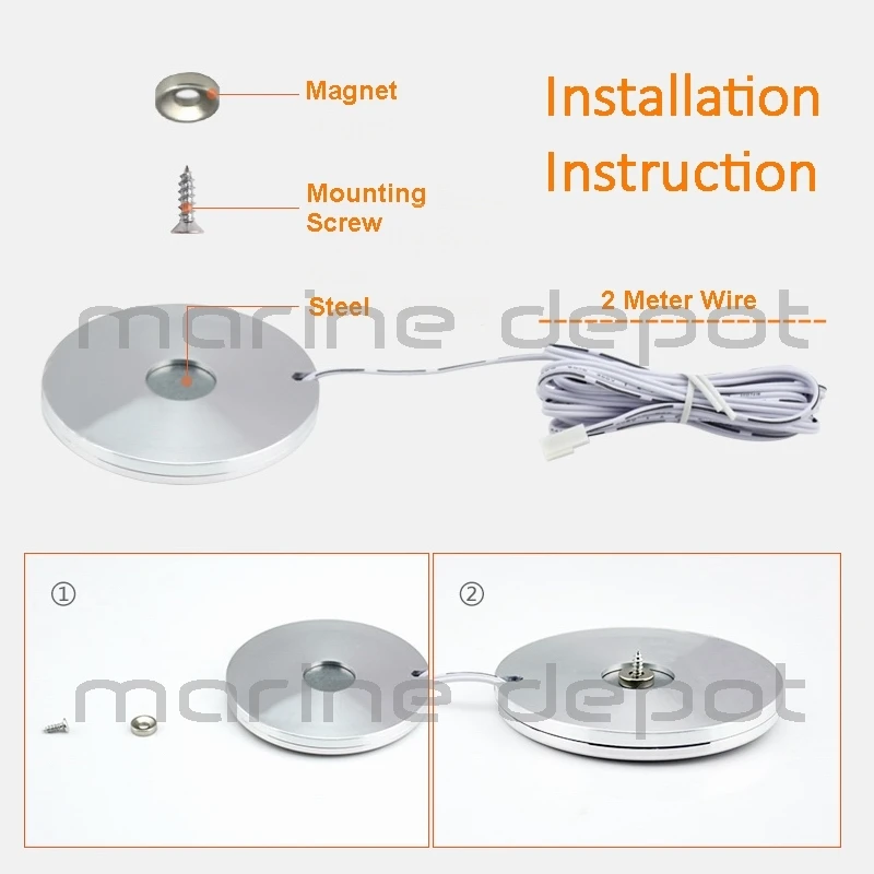 Dimmable ручной волновой датчик переключатель морской лодки караван поверхностное