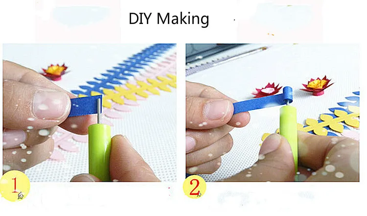 5 шт 3D стерео цветок бумага DIY крафт бумага Квиллинг красочные ручной Оригами материалы