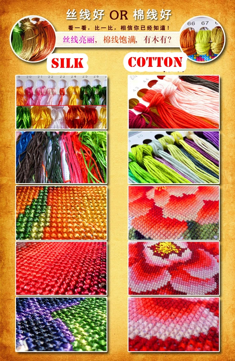 Скидка Набор для вышивки крестиком, Набор для вышивки «цветы», 18/14/11 шт, из хлопка, «сделай сам», ручная работа