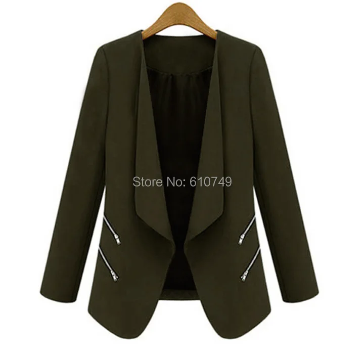New Hot Fashion Autumn Winter women clothing ladies casual Slim Zipper leisure small suit jacket | Женская одежда