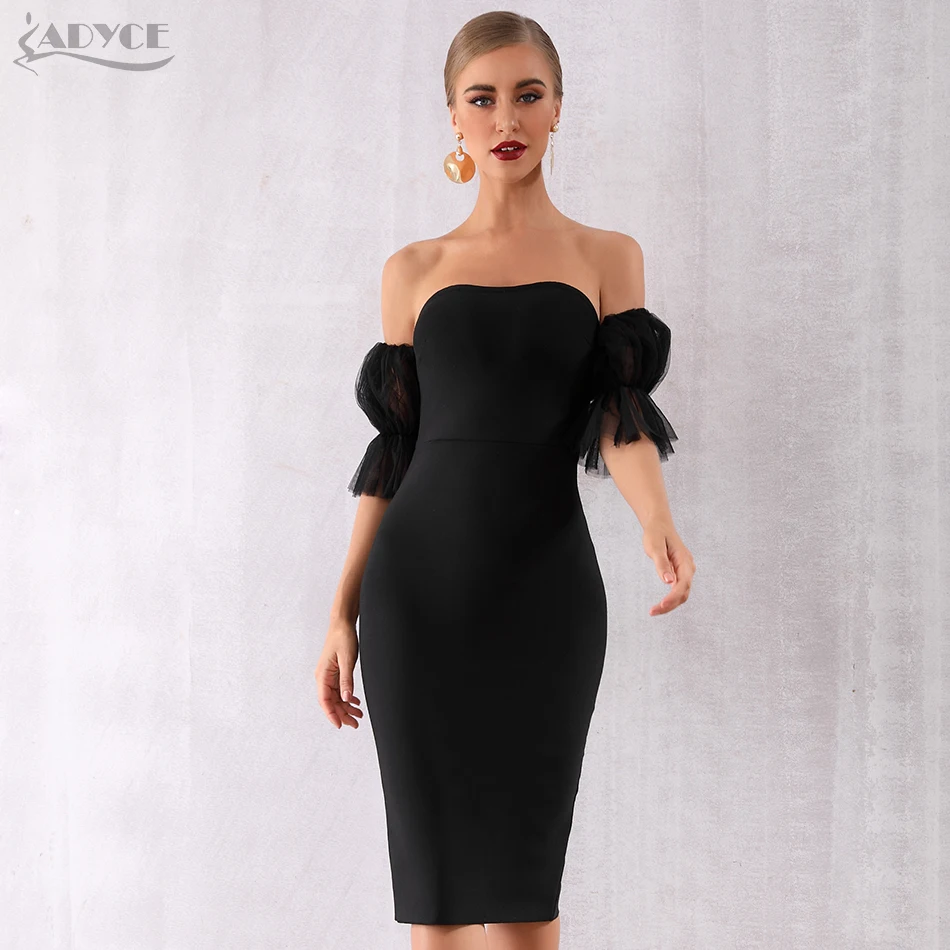 Adyce 2021 Новое летнее облегающее кружевное Бандажное платье Vestido сексуальное