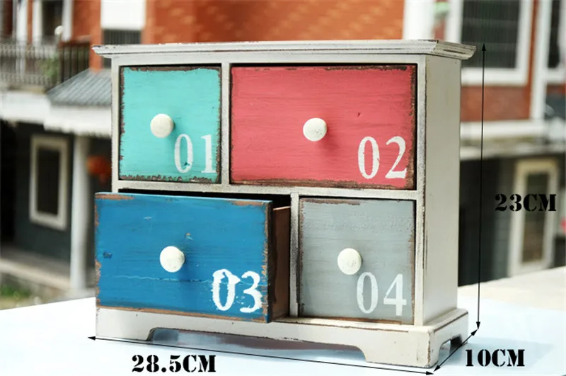 Multifunction Wooden Storage Box Drawer ZAKAKA Dala House Jewelry Makeup Boxes Container For Desktop Household Decor | Дом и сад