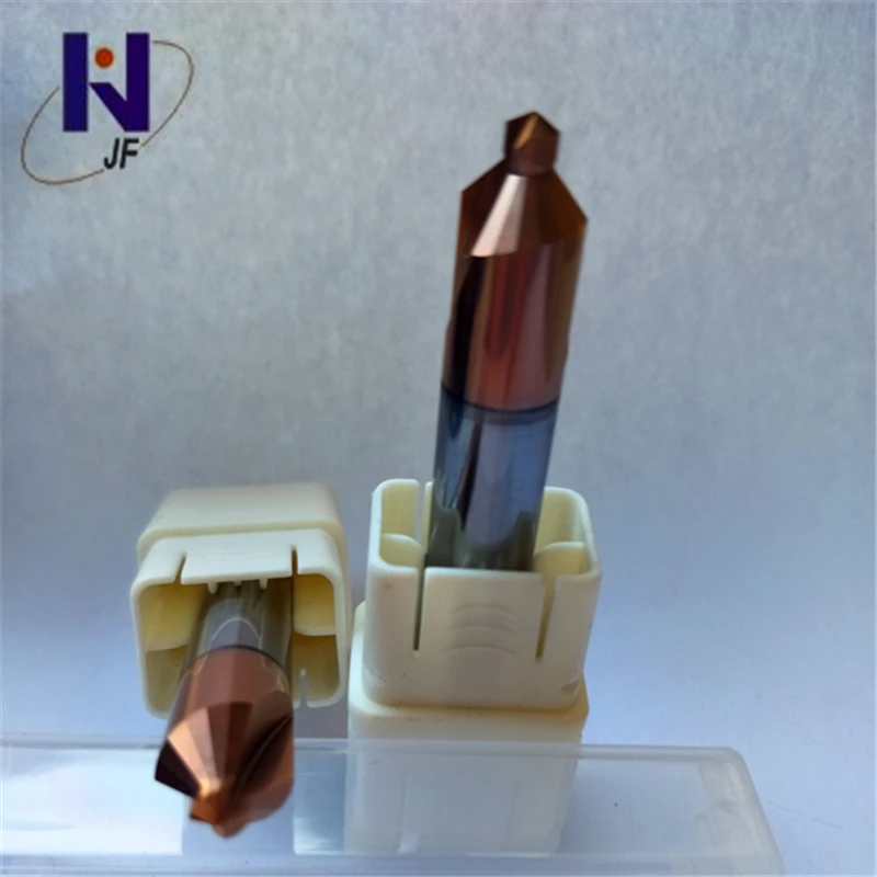 

D3.15*3.9*D8*60 Solid Carbide Center Drill 90 degree , HRC45, Overall Length 60mm