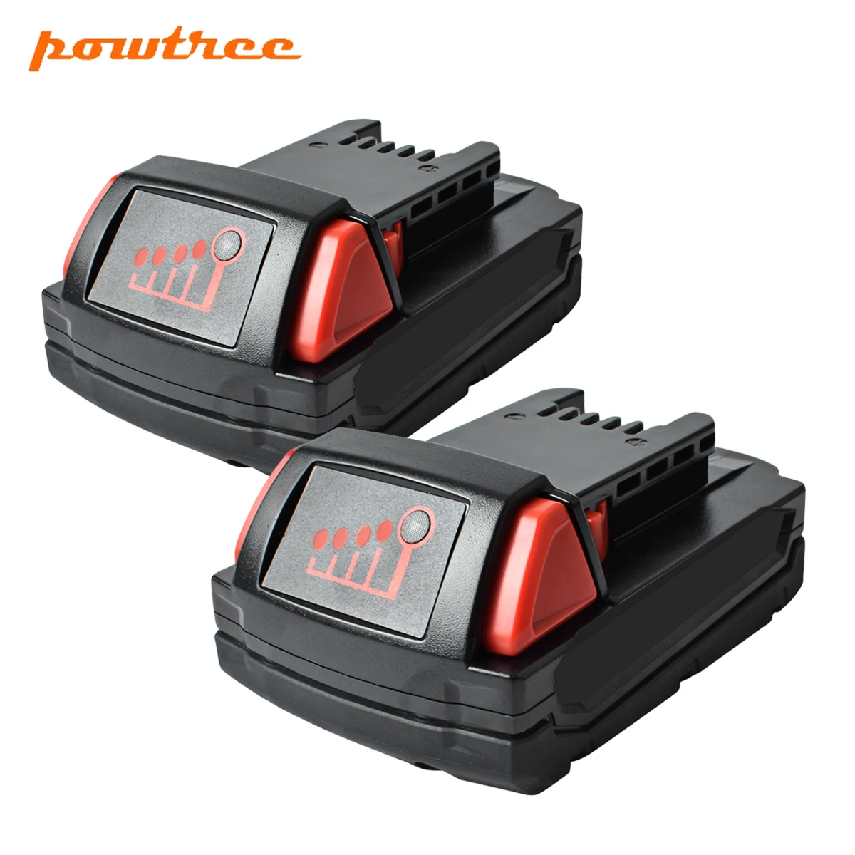Powtree 2 упаковки 18 в 2000 мАч 1815 Ач для Milwaukee M18 XC Li-Ion сменный аккумулятор 48-11-M18B2 M18B4 M18BX