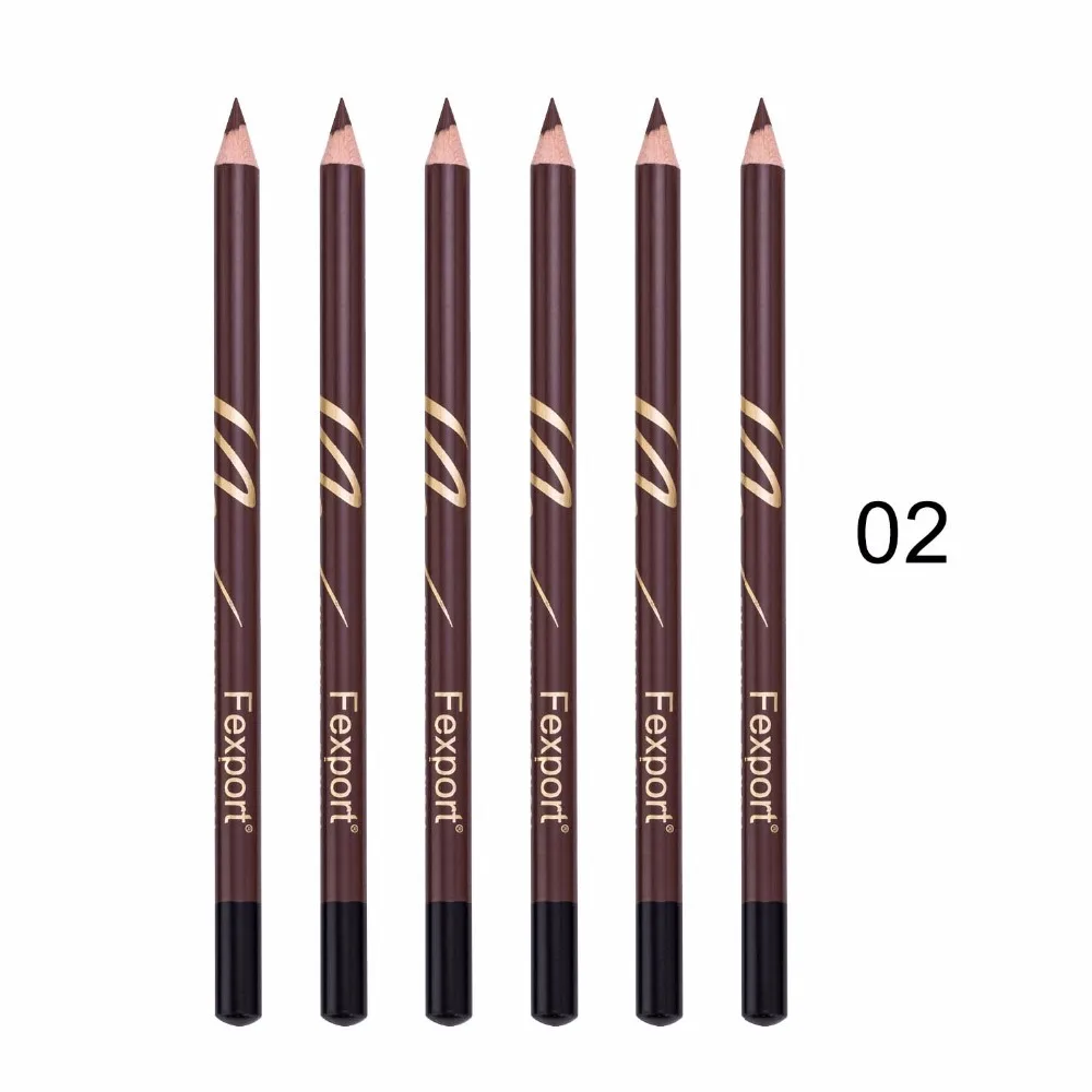 Карандаш для глаз Fexport 6 шт./компл. деревянная подводка водостойкая стойкая
