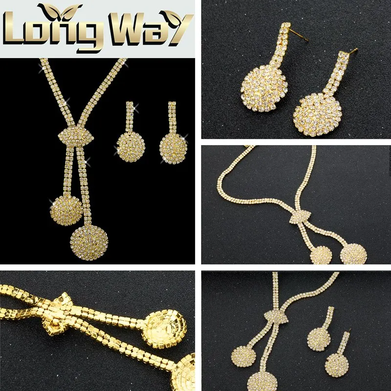 Женский комплект из колье и серёг золотистого цвета|necklace earring set|jewelry setsearrings set |