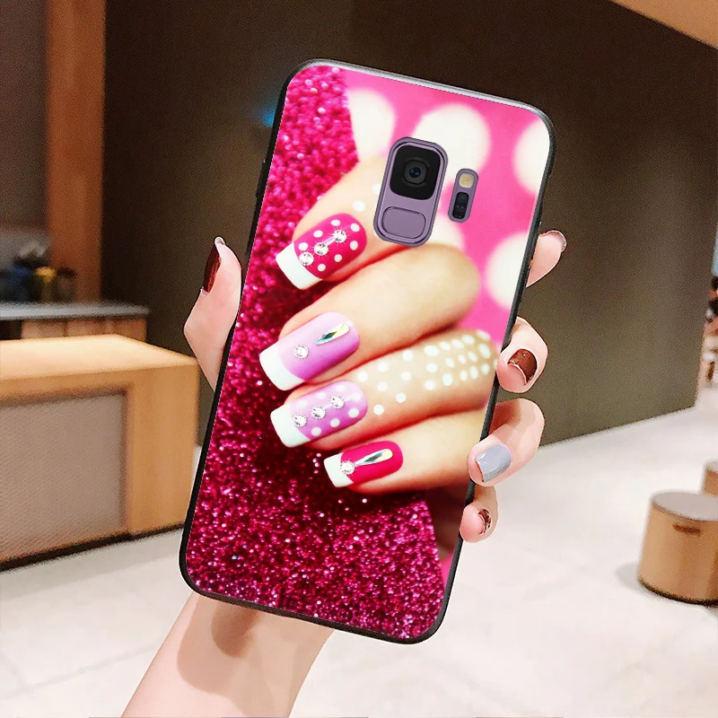 YonLinTan coque чехол для Samsung galaxy s9 Plus s 9 s9plus силиконовый etui мягкий палец роскошный 3d