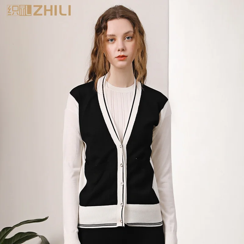 

ZHILI Women's Long Sleeve Classic Knit Cardigan Sweater Coat