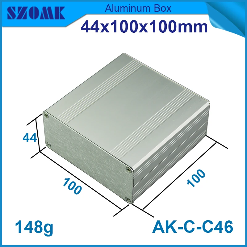 

1 шт., алюминиевый корпус для электроники 44(H)x100(W)x100(L) мм