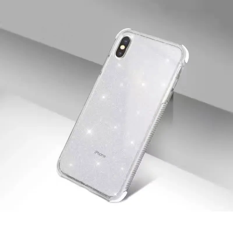 Черные красные синие чехлы из ТПУ для iPhone X 8 8Plus 7 7Plus 6 6s Plus защита на 360 градусов