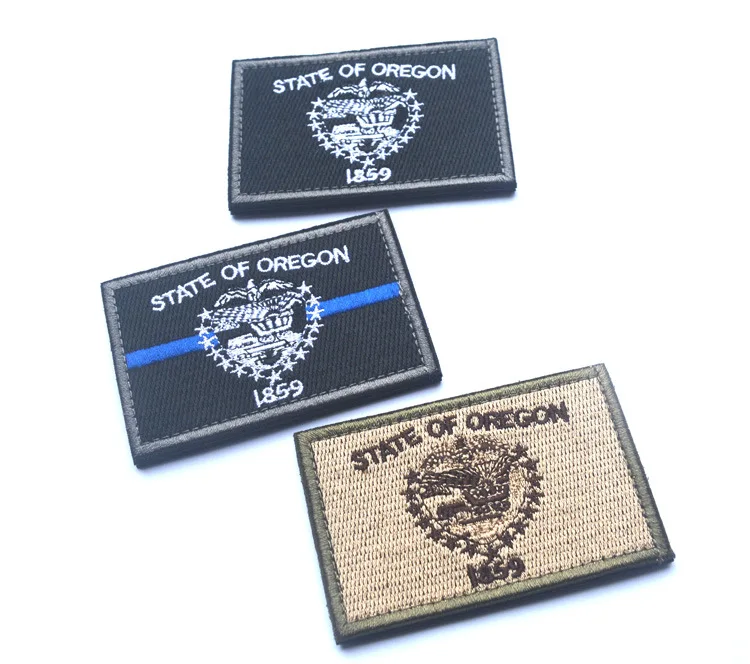 Нашивка с флагом штата Орегон военная эмблема армейские нашивки крючком на спине