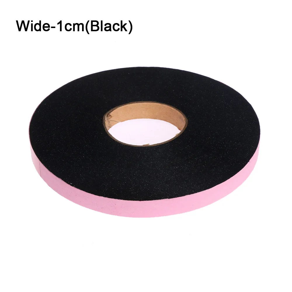 Wide-1cm(Black) 100 м односторонняя клейкая ткань для DIY аксессуаров, ткань чудо-паутина, утюжок на клейкой ленте, рулон одежды для шитья, Подвернутый подол - Цвет: Wide-1cm(Black)
