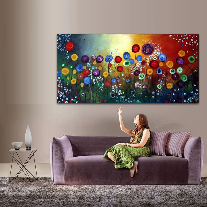 DONGMEI OILPAINTING Hand painted oil painting Home decoration High quality abstract art pictures Gift DM15031948 | Дом и сад