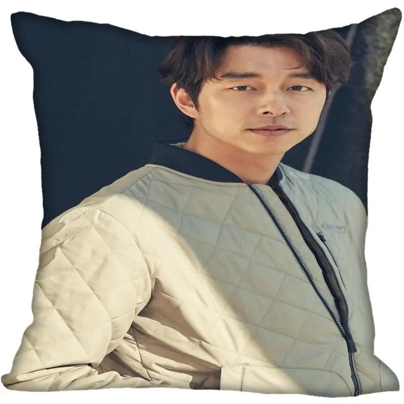 10 Новая Заказная наволочка Gong Yoo с принтом квадратная шелковая наволочка домашняя декоративная атласные Наволочки на молнии(с одной стороны - Цвет: 10