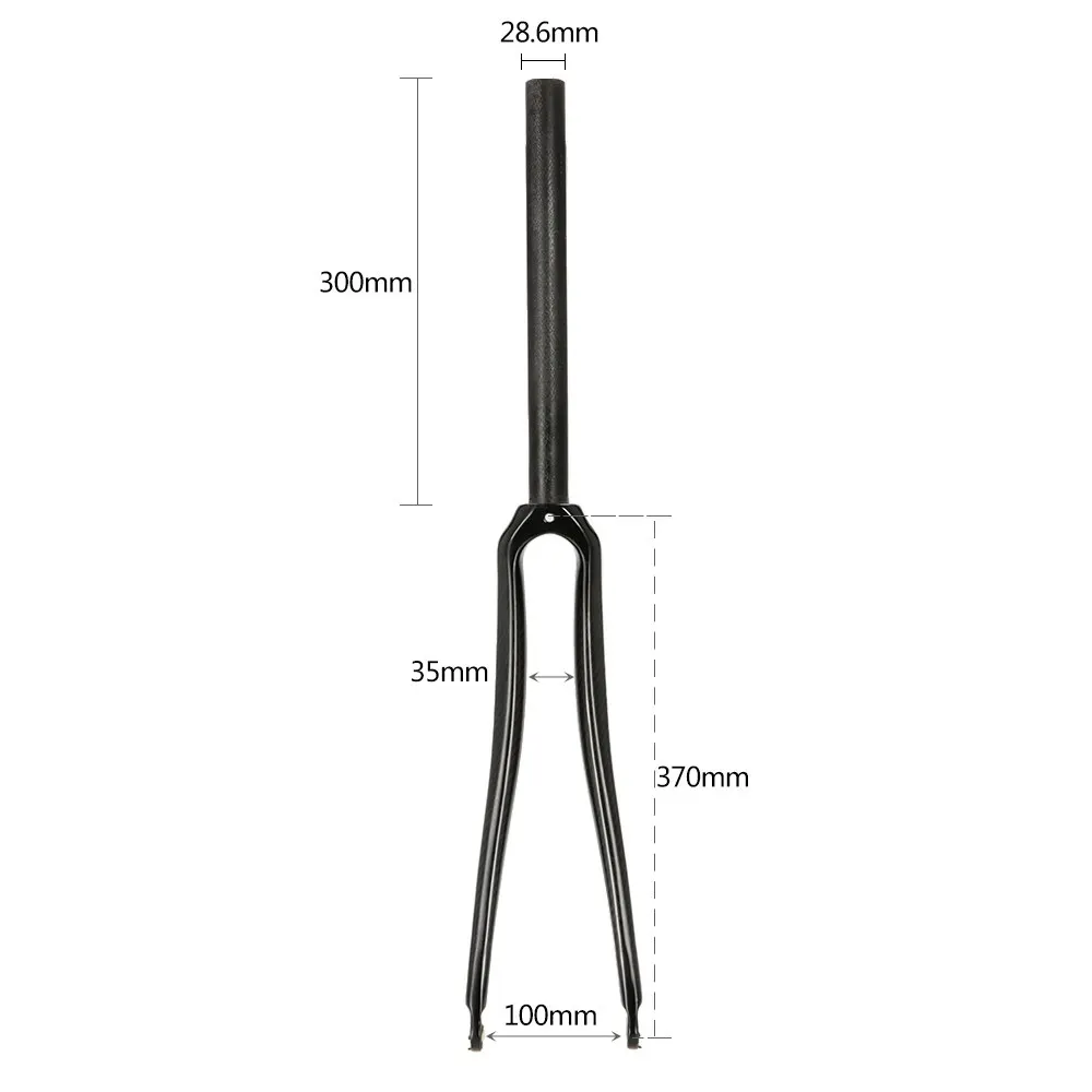 Сверхлегкая передняя вилка для велосипеда из углеродного волокна дорожного 700C