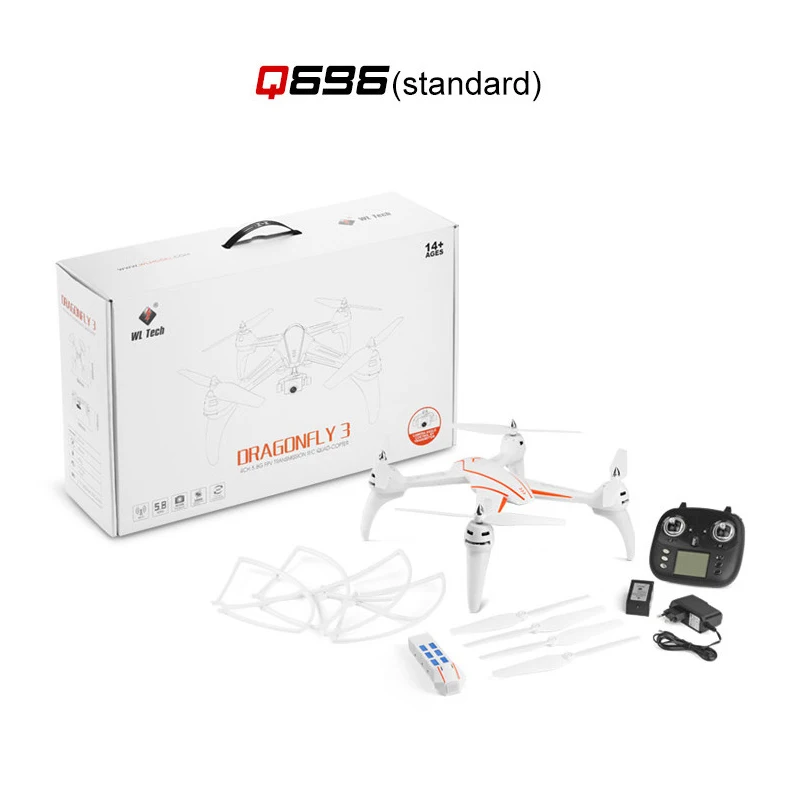 WLtoys Q696-A Q696 5,8G FPV 1080P Камера 2 карданный стабилизатор для воздуха Пресс удержания высоты RC Quadcopter Q969-E - Цвет: Q696 No came