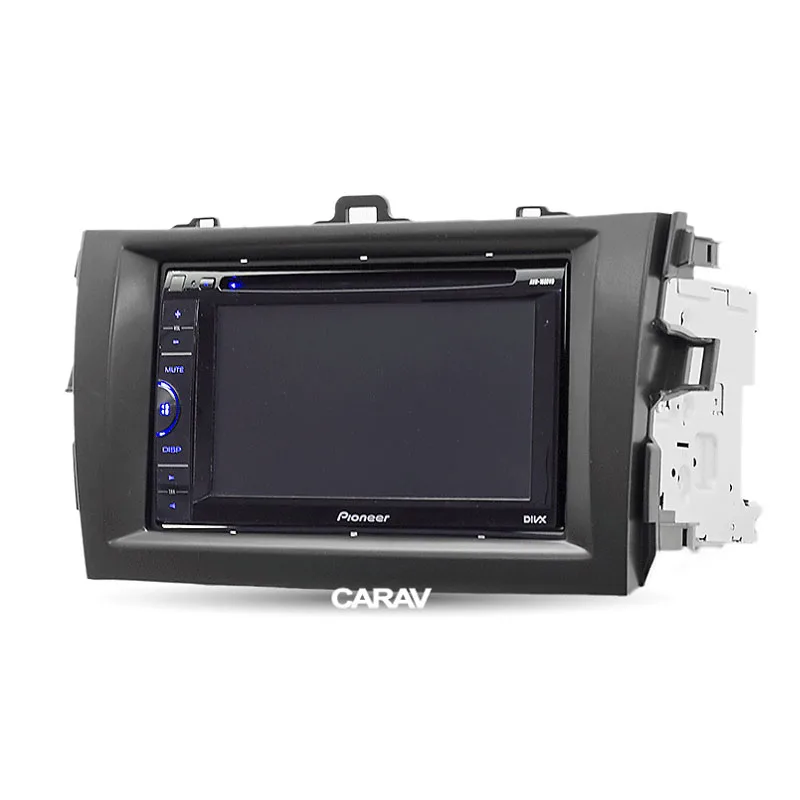 CARAV 11-505 Double Din Fascia For TOYOTA Corolla 2007-2013 Radio DVD Stereo Panel Dash Mounting Installation Trim | Автомобили и