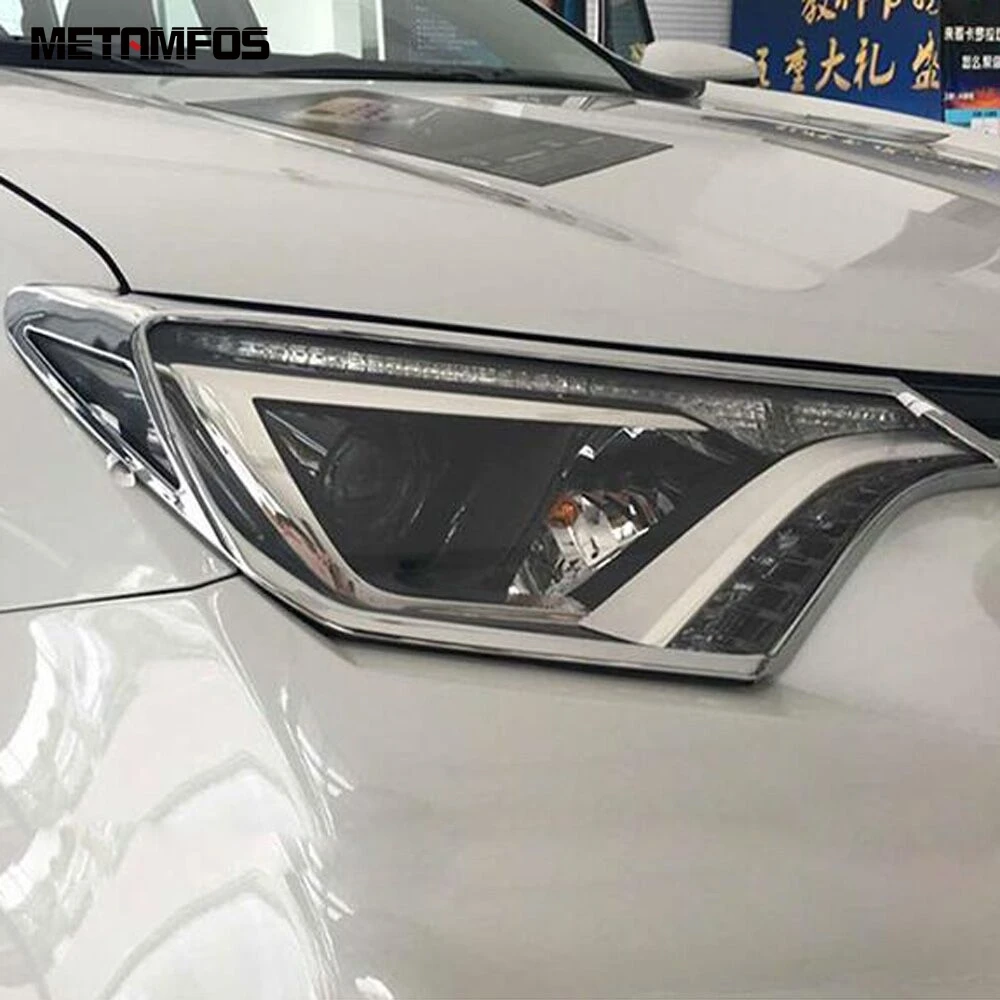 Налобный фонарь для Toyota RAV4 RAV 4 2016 2017 хромированный налобный светильник