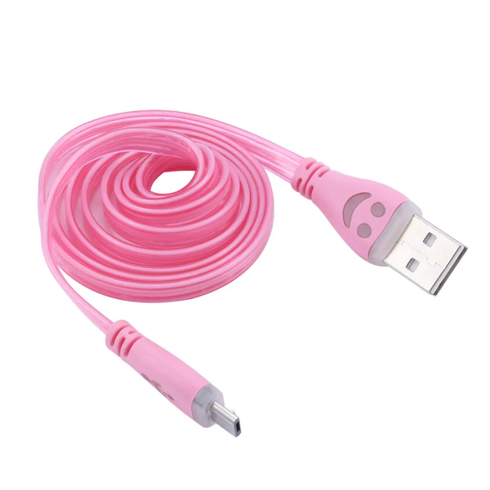 Цветной СВЕТОДИОДНЫЙ 8 контактный USB кабель синхронизации данных и зарядки