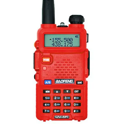 Red Baofeng UV-5R двухстороннее радио мини портативный 5 Вт двухдиапазонный УКВ рация UV5R 128CH FM трансивер охотничий радиосканер - Цвет: Red