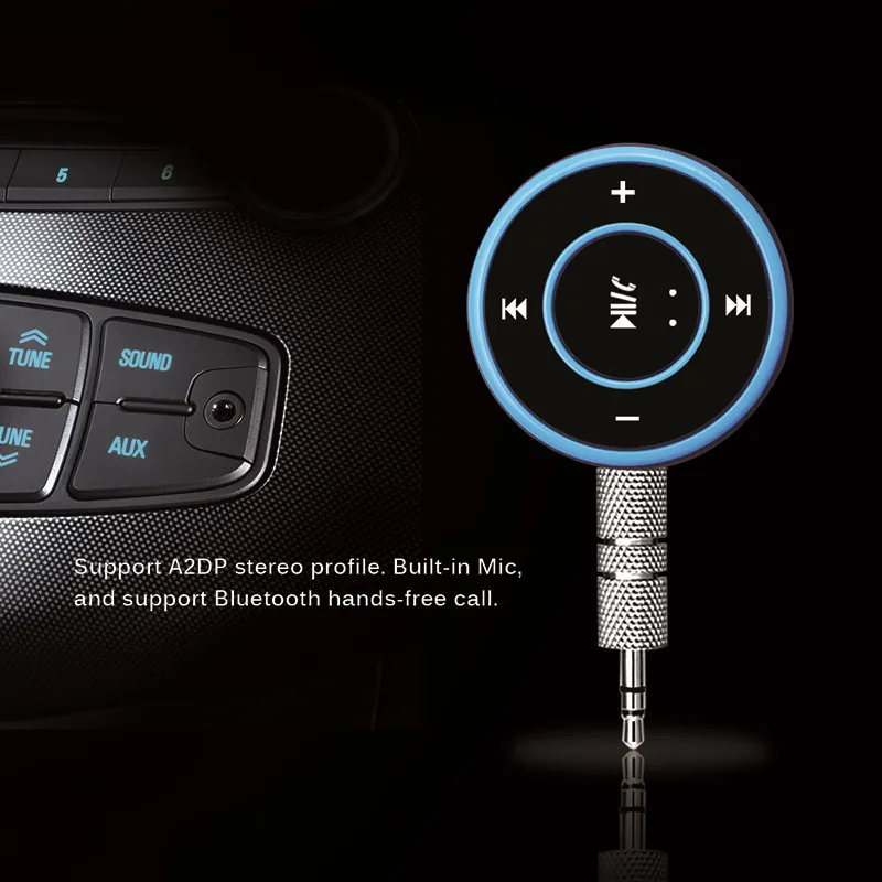 Bluetooth приемник беспроводной 3 5 Jack Aux Hands Free автомобильный комплект громкой связи