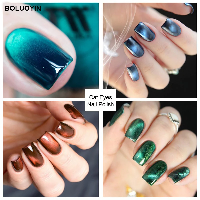 Лаки гель для дизайна ногтей Nail 3D магнит очки в стиле кошачий глаз лак