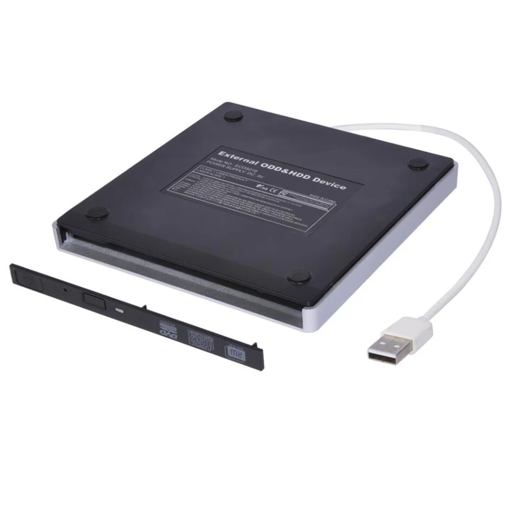 9 0/9 5 мм USB 2 0 SATA Оптический привод чехол Комплект Внешний Мобильный корпус Blu Ray DVD/CD