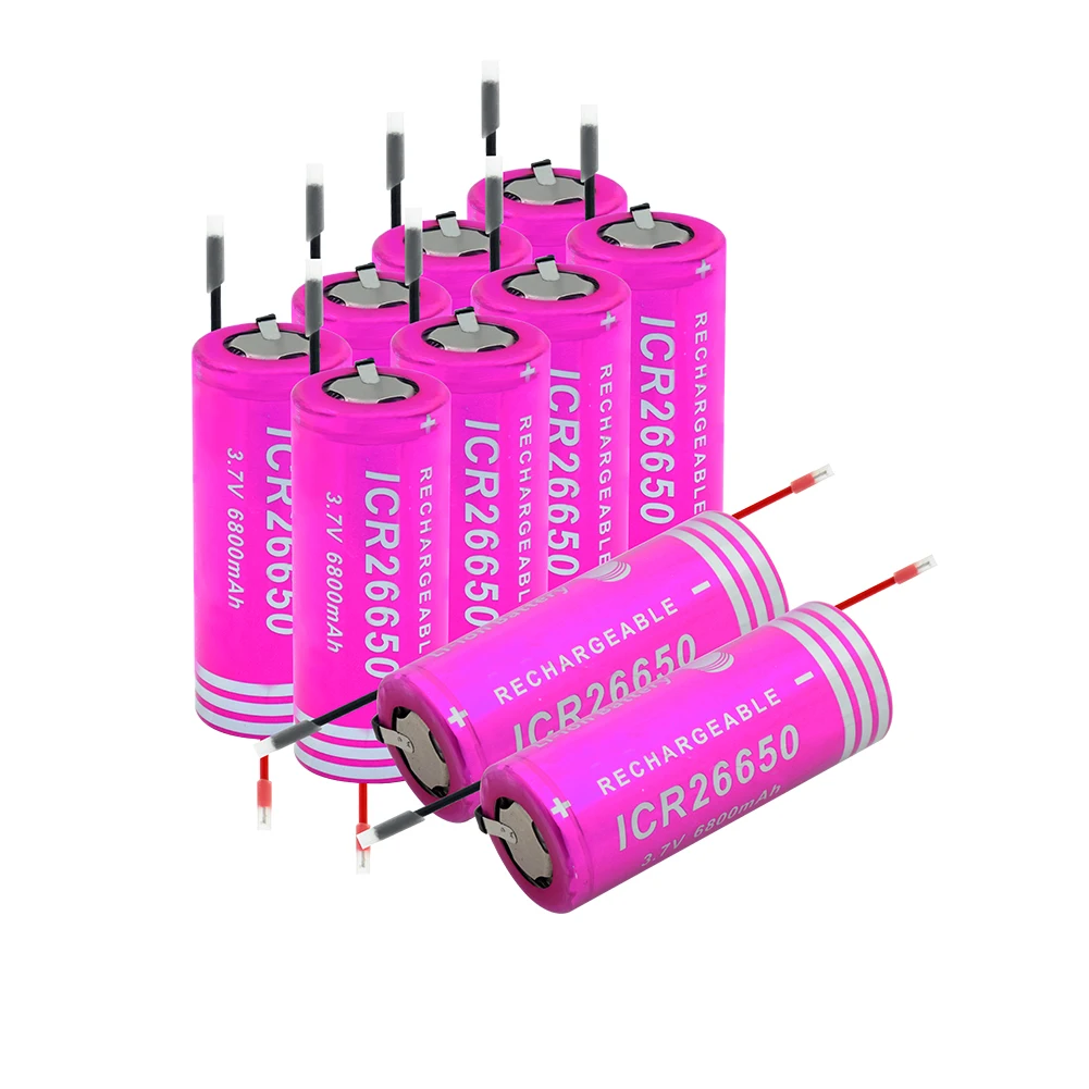Высокая дренажная 6/8/10 шт 3 7 v 6800mah литий ионная батарея 20a 26650 литиевая