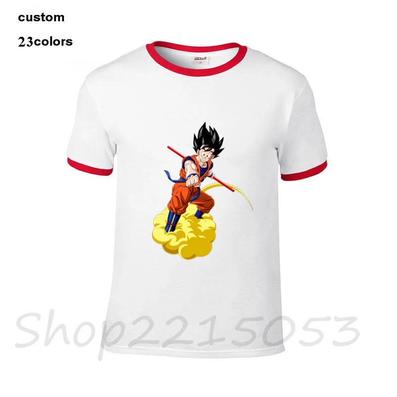 Мода 2019 г. GOhan Kinton dragon ball Z Мужская футболка японского аниме уличная черно белые
