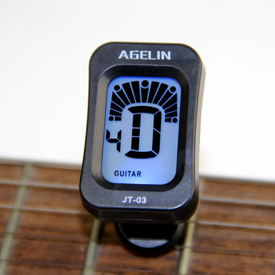 Гитарный тюнер Регулируемый Анти-помехи ЖК-клип на электронный цифровой гитарный хроматический гитара/бас/укулеле/скрипка тюнер