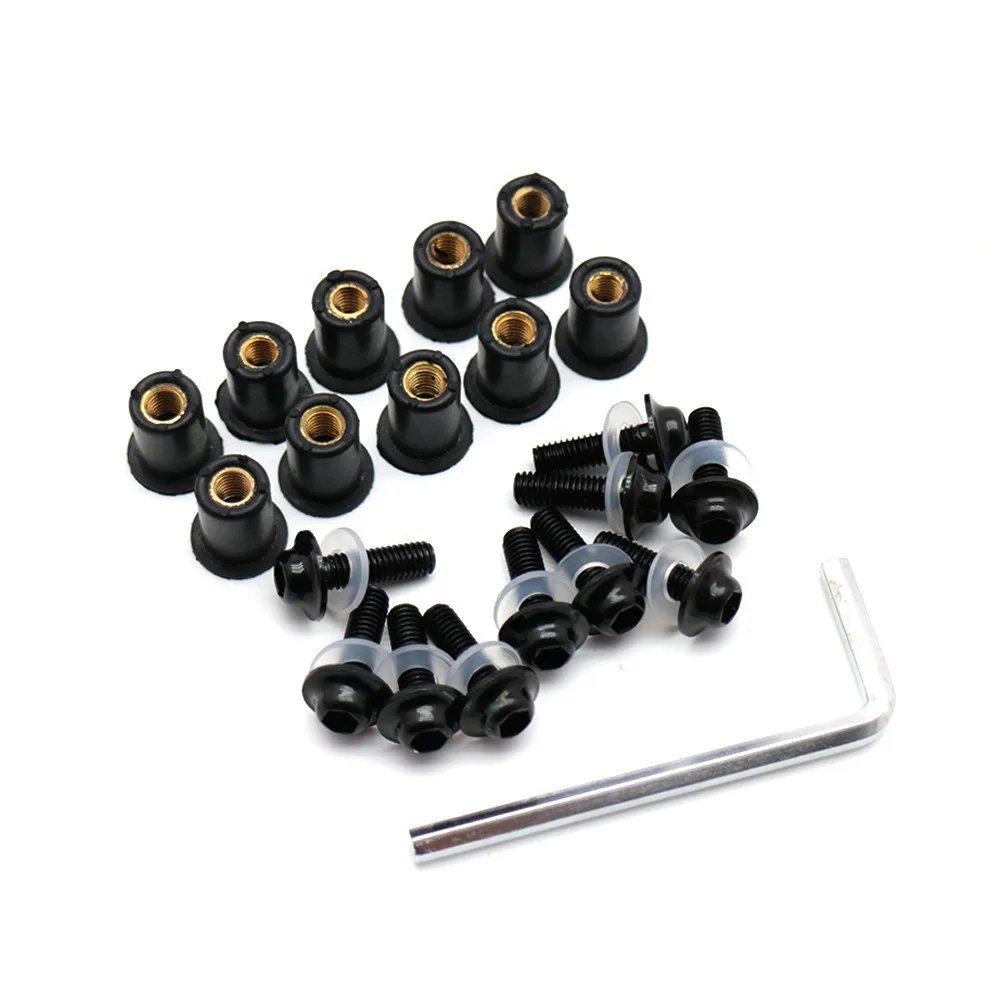 

Винты для лобового стекла мотоцикла, болты для лобового стекла, Обтекатели для крепления для Honda CBR 600 F4i CBR1000RR CB400 VFR800 M5 * 16 5 мм