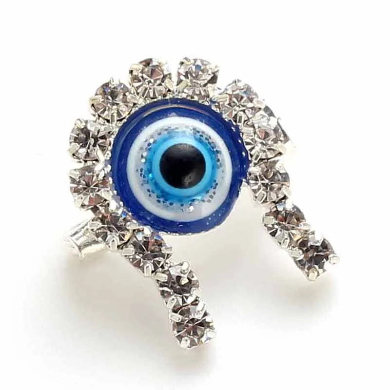 Счастливый глаз 8 стилей кристалл сглаза брошь красочная из бисера & булавка