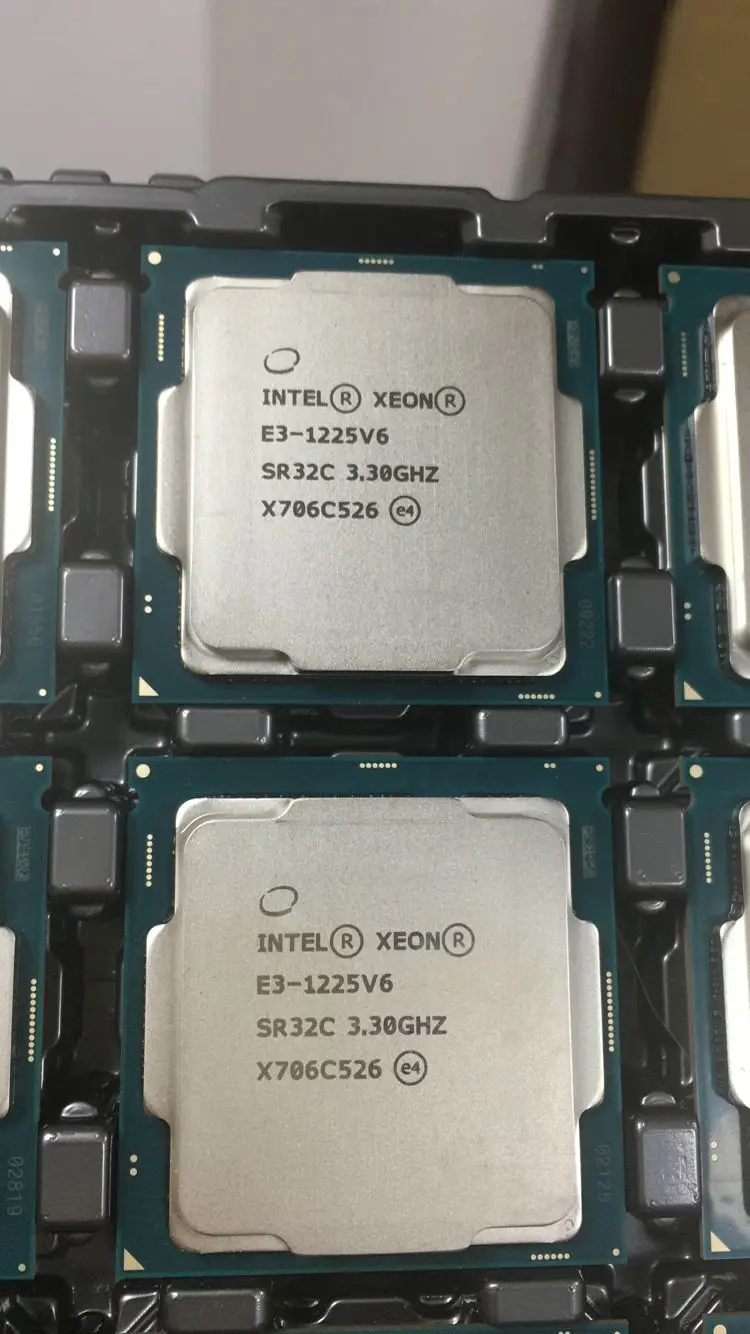 Оригинальный процессор Intel Xeon E3 1225V6 CPU 3 30 GHz 8M 73W LGA1151 1225 V6 четырехъядерный