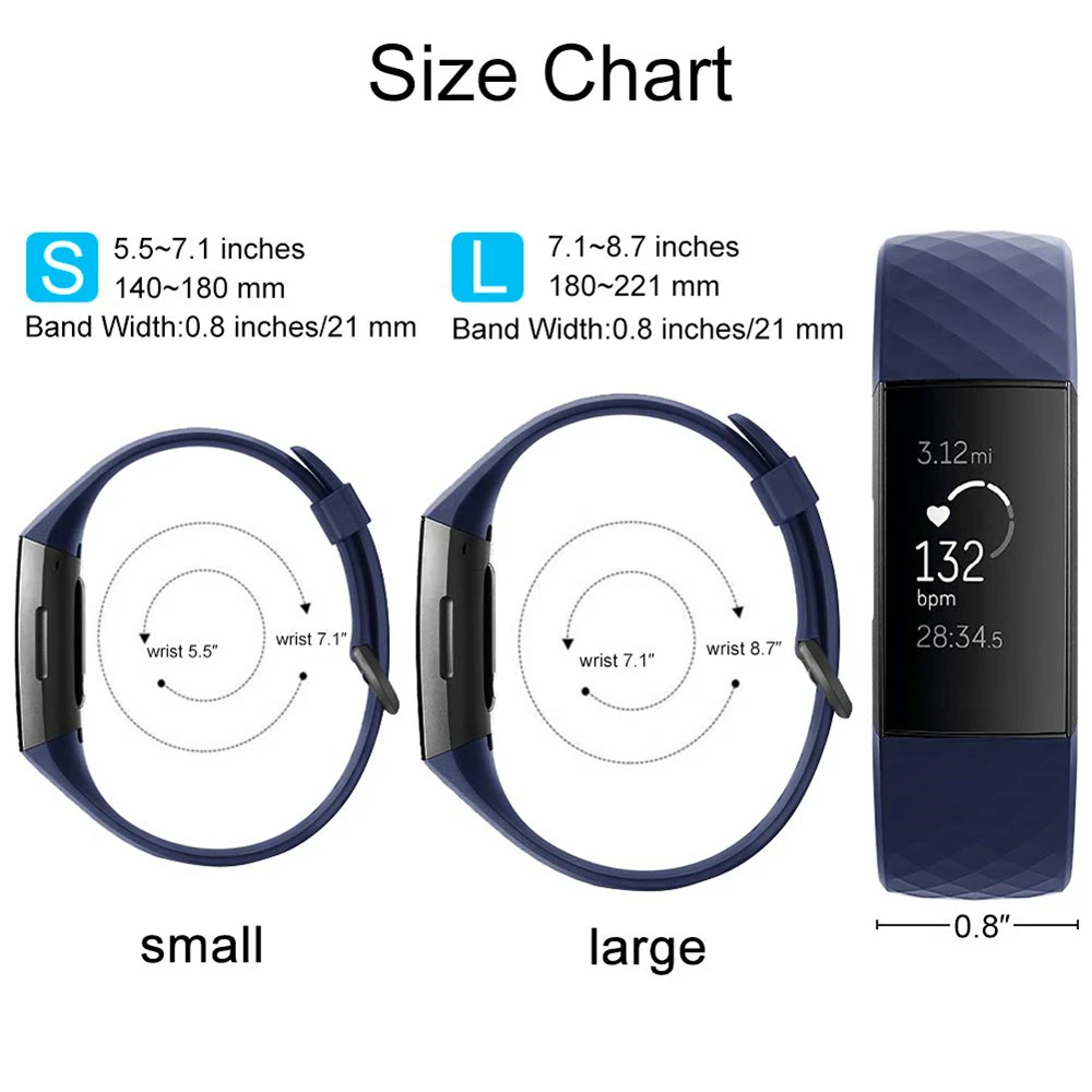Duszake силиконовый сменный ремешок для Fitbit Charge 3, ремешок, браслет, аксессуары, браслет на запястье, ремешок для Fitbit Charge 3 Band